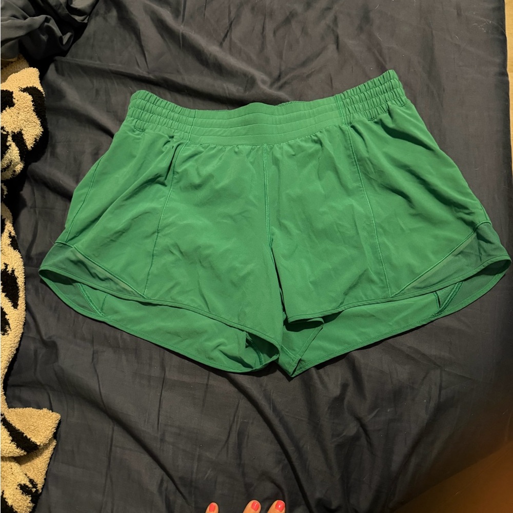 lululemon athletica Vibrant Green Athletic Shorts